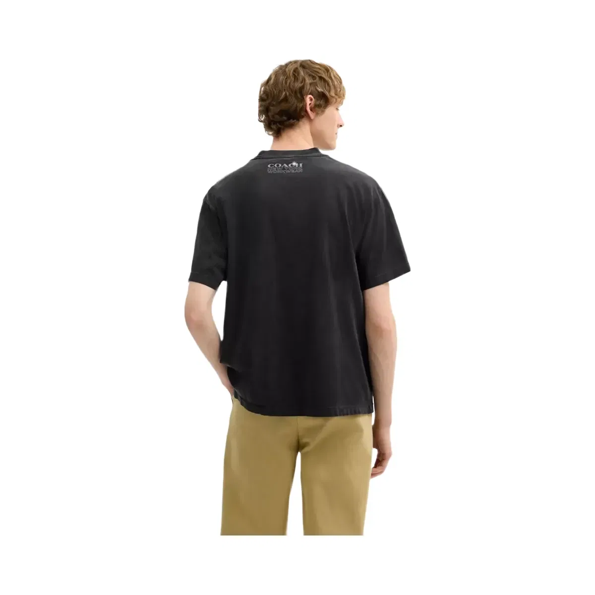 Coach Hardware Relaxed T-Shirt In Organic Cotton in Black