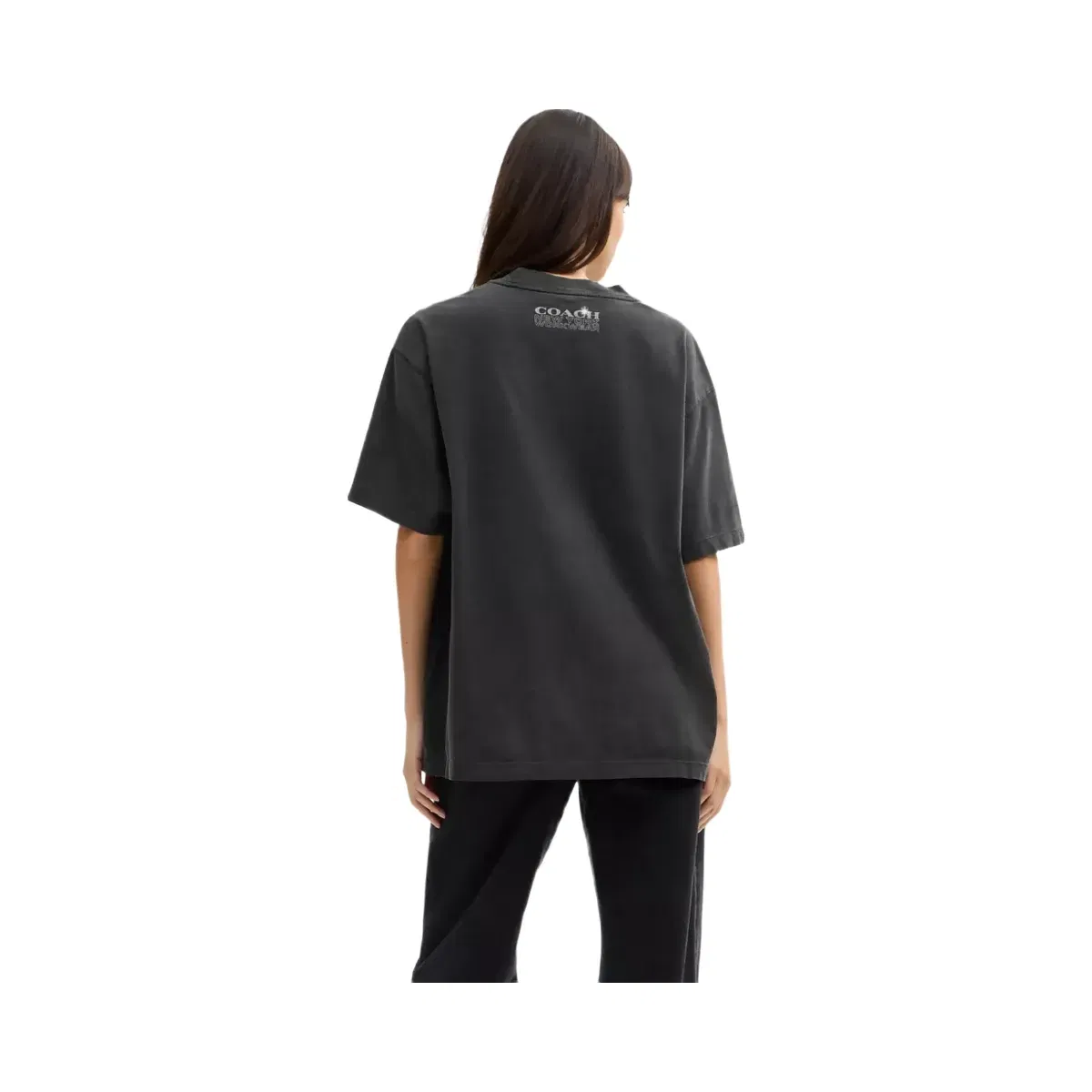 Coach Hardware Relaxed T-Shirt In Organic Cotton in Black