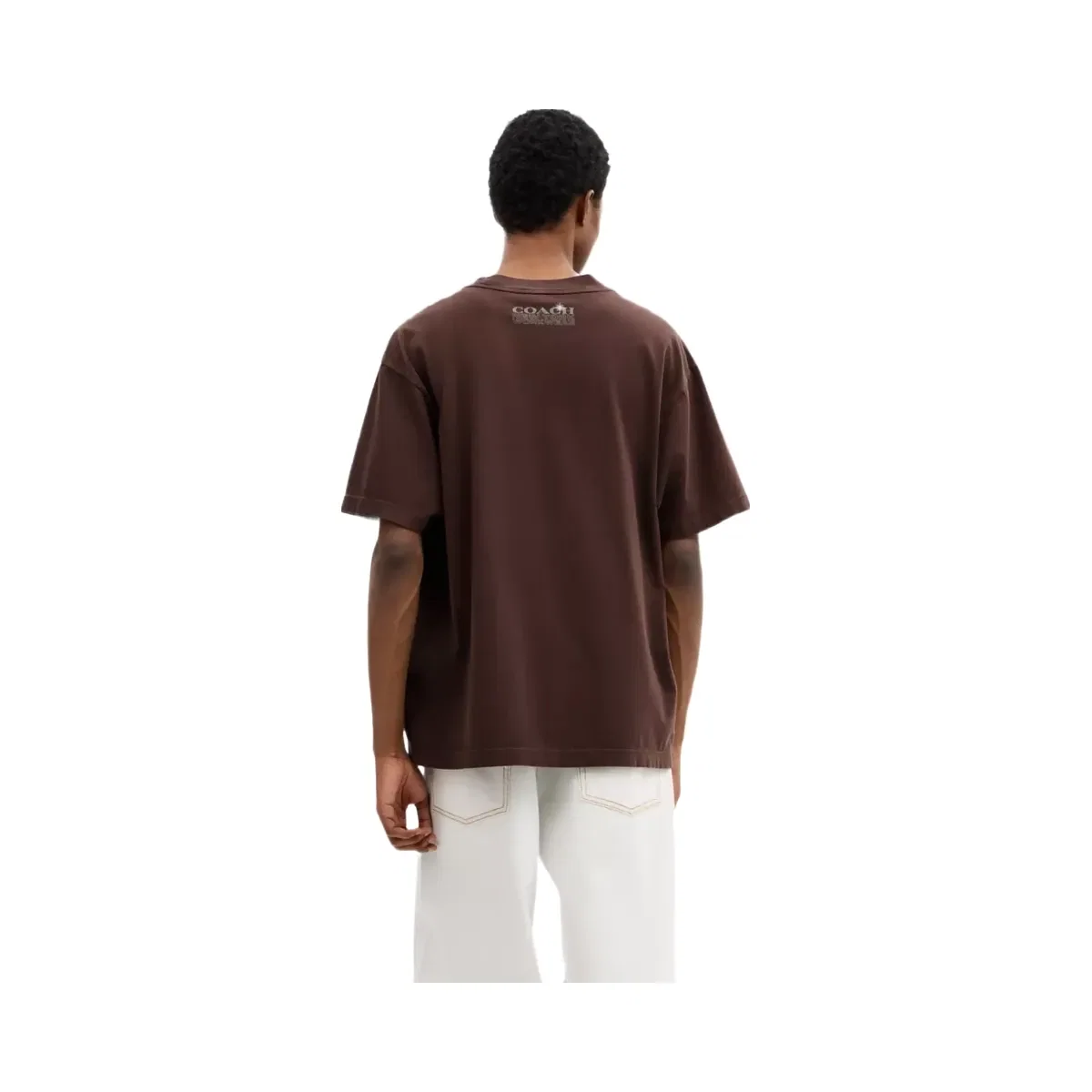 Coach Hardware Relaxed T-Shirt In Organic Cotton in Brown