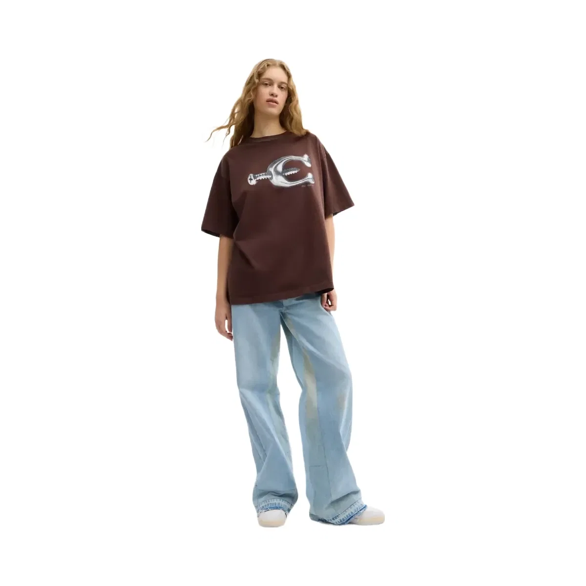 Coach Hardware Relaxed T-Shirt In Organic Cotton in Brown