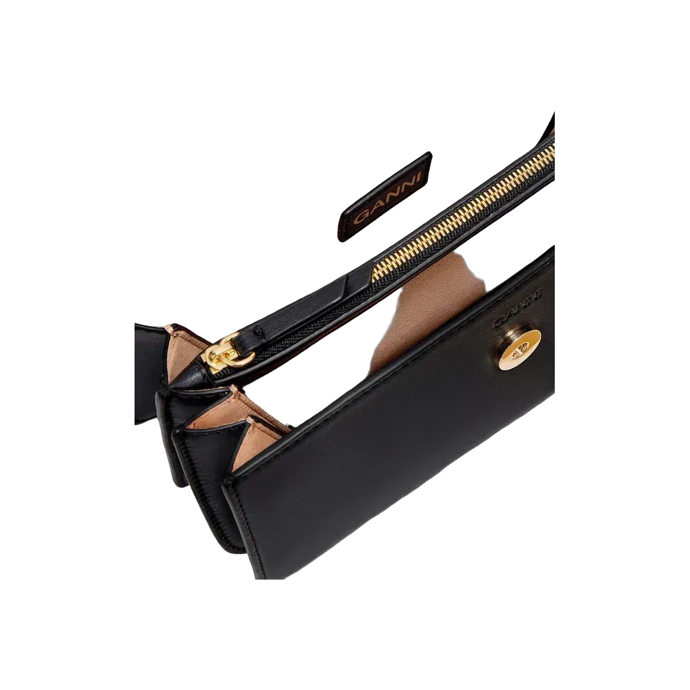 Ganni Black Small Apo-G Bag