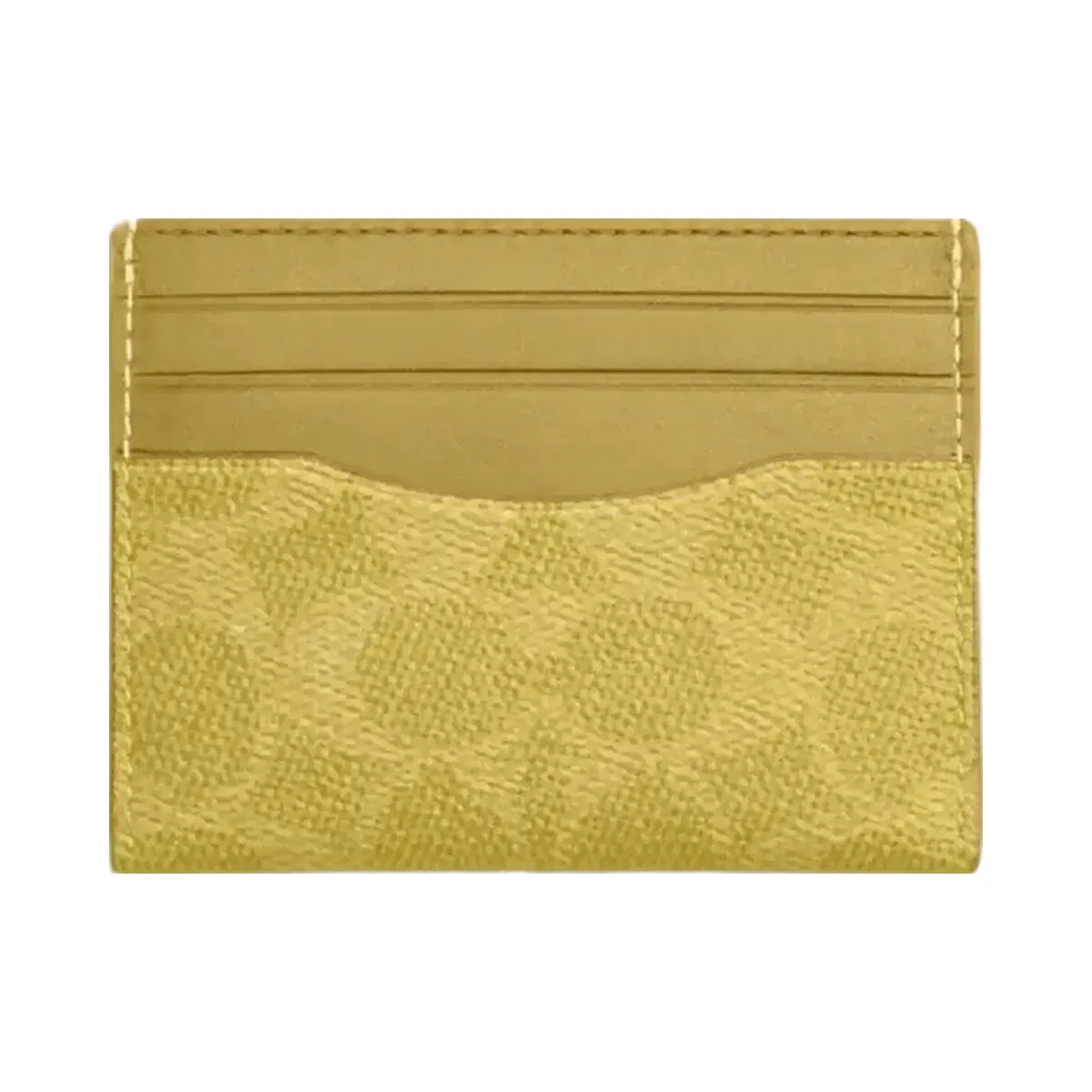 Coach Slim Id Card Case In Signature Canvas in Light Citron