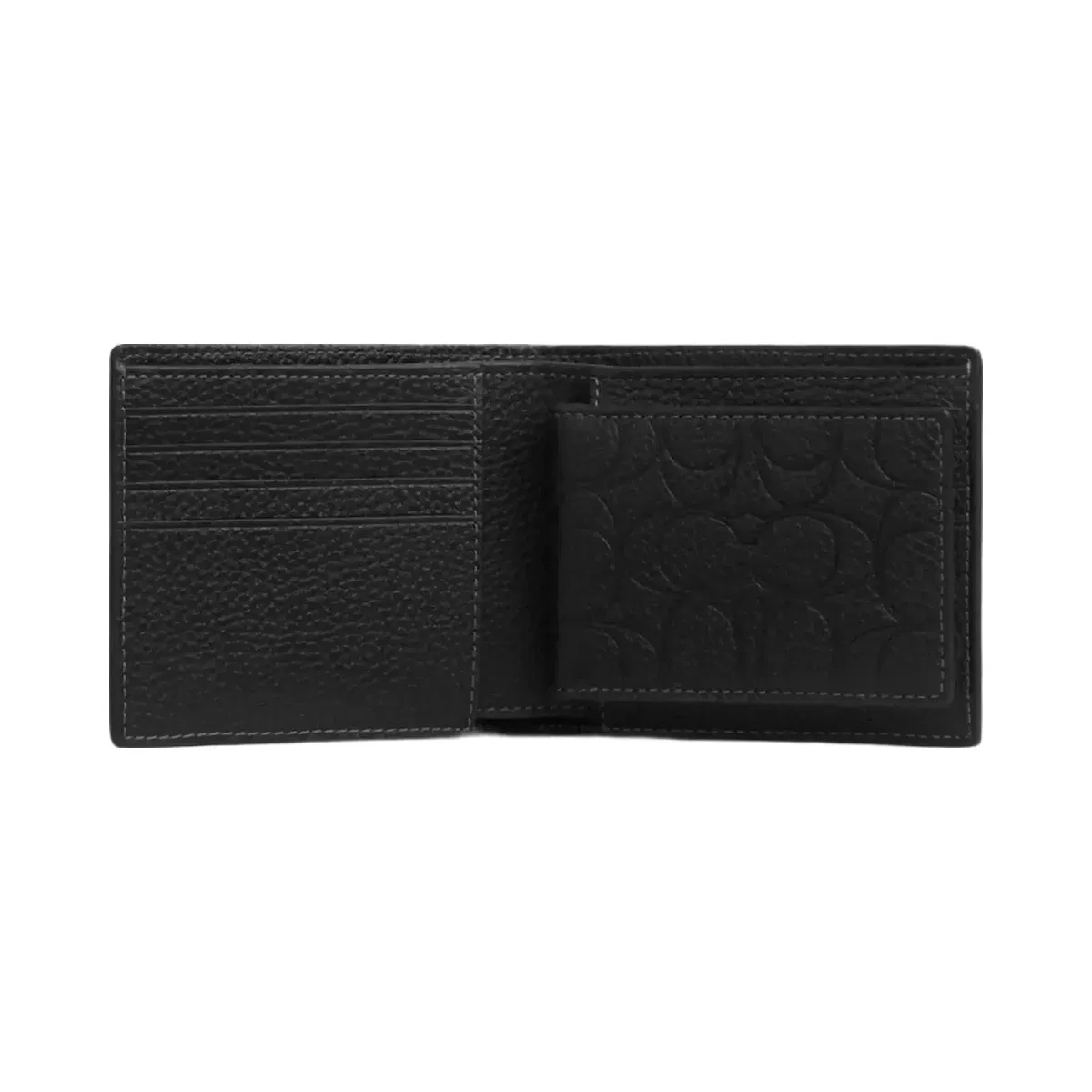 Coach 3-In-1 Wallet In Signature Leather in Black