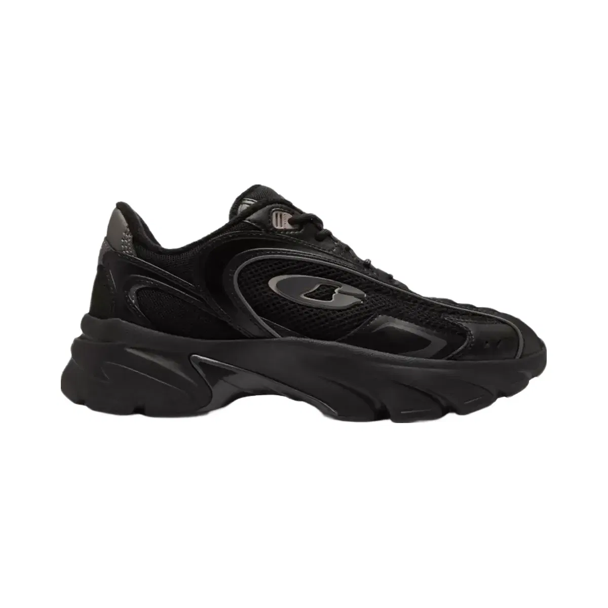 Coach Bolt Runner Sneaker in Black Chalk