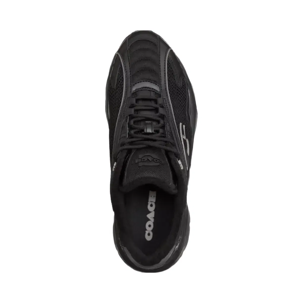 Coach Bolt Runner Sneaker in Black Chalk