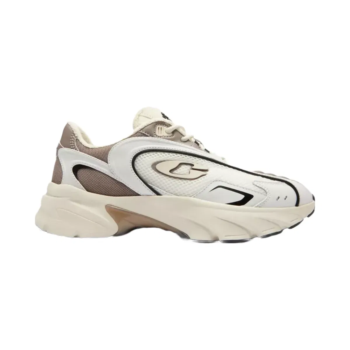 Coach Bolt Runner Sneaker in Light Grey Multi