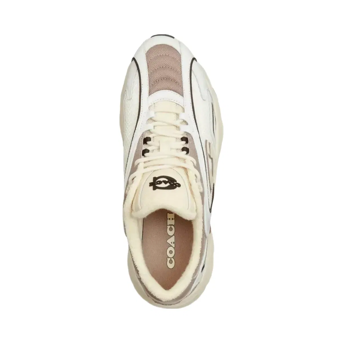 Coach Bolt Runner Sneaker in Light Grey Multi