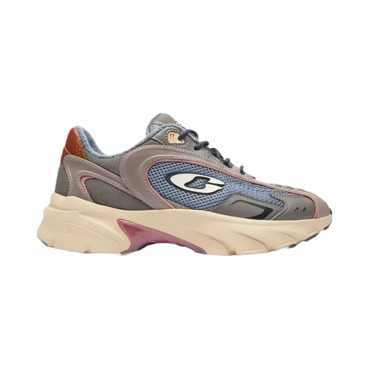 Coach Bolt Runner Sneaker in Light Denim Multi