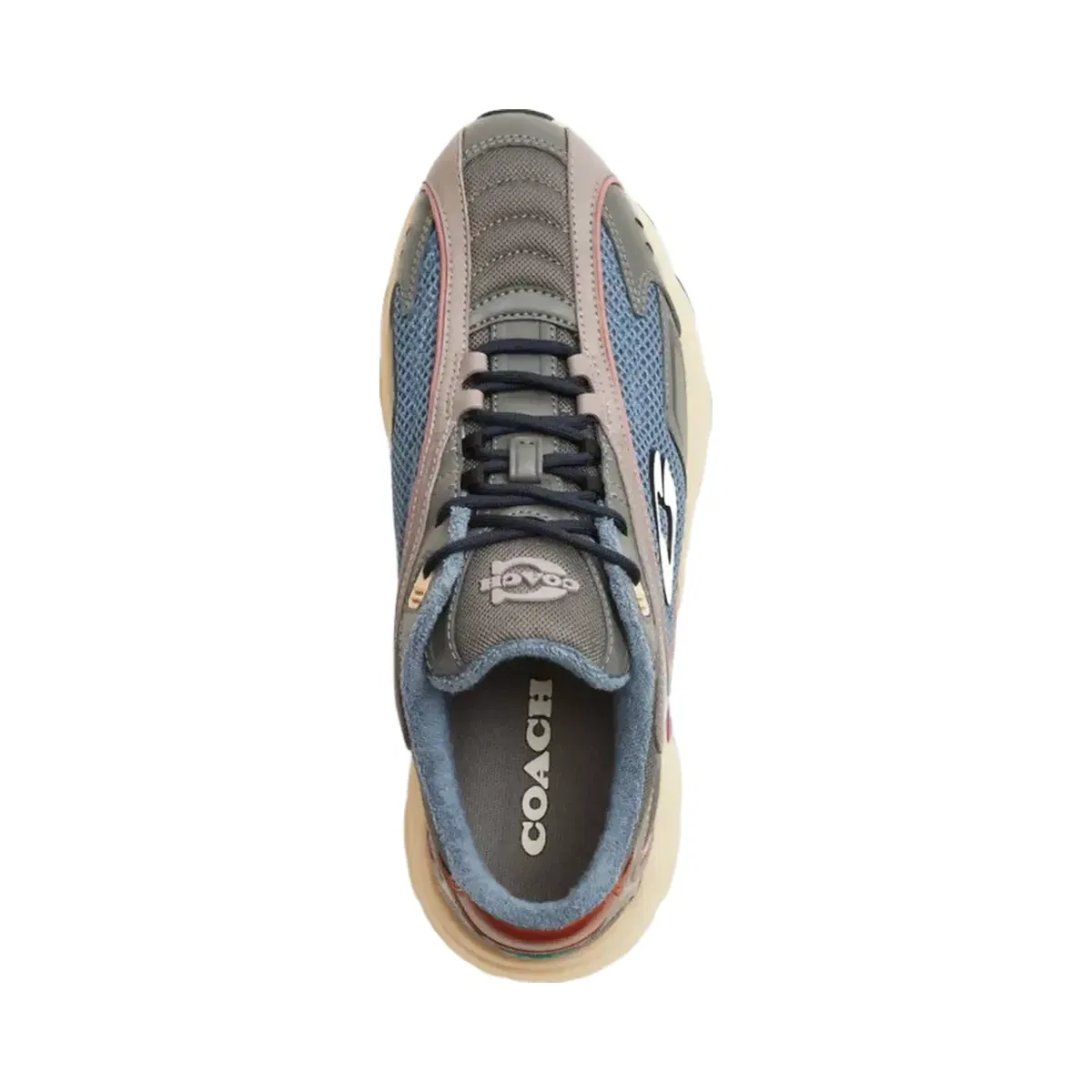 Coach Bolt Runner Sneaker in Light Denim Multi