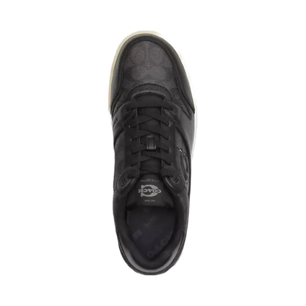 Coach Soho Sneaker With Signature Canvas in Charcoal Black