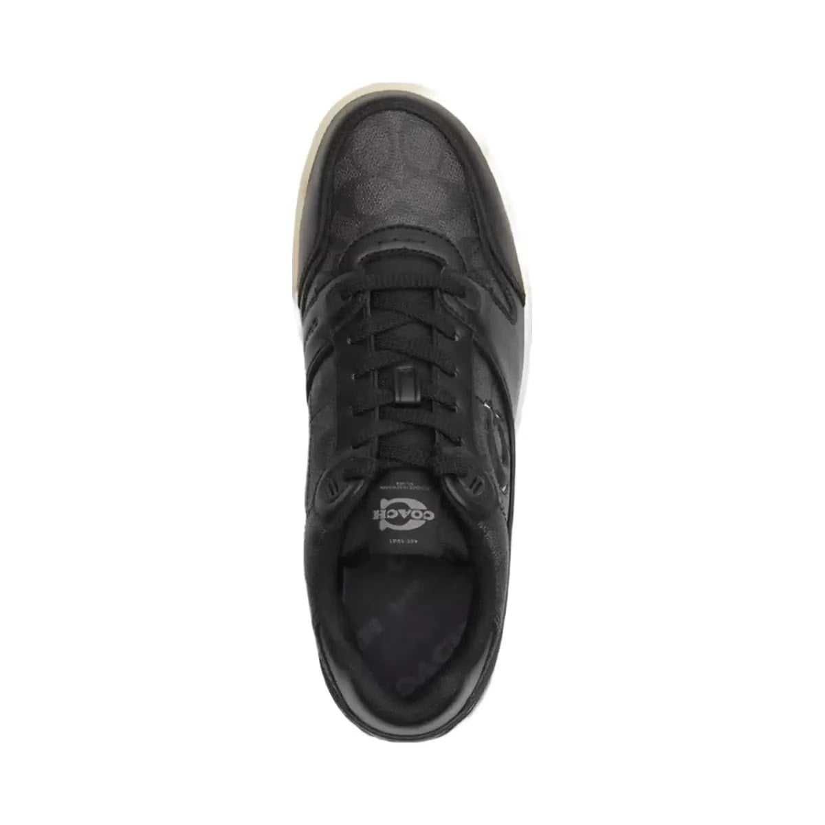 Coach Soho Sneaker With Signature Canvas in Charcoal Black