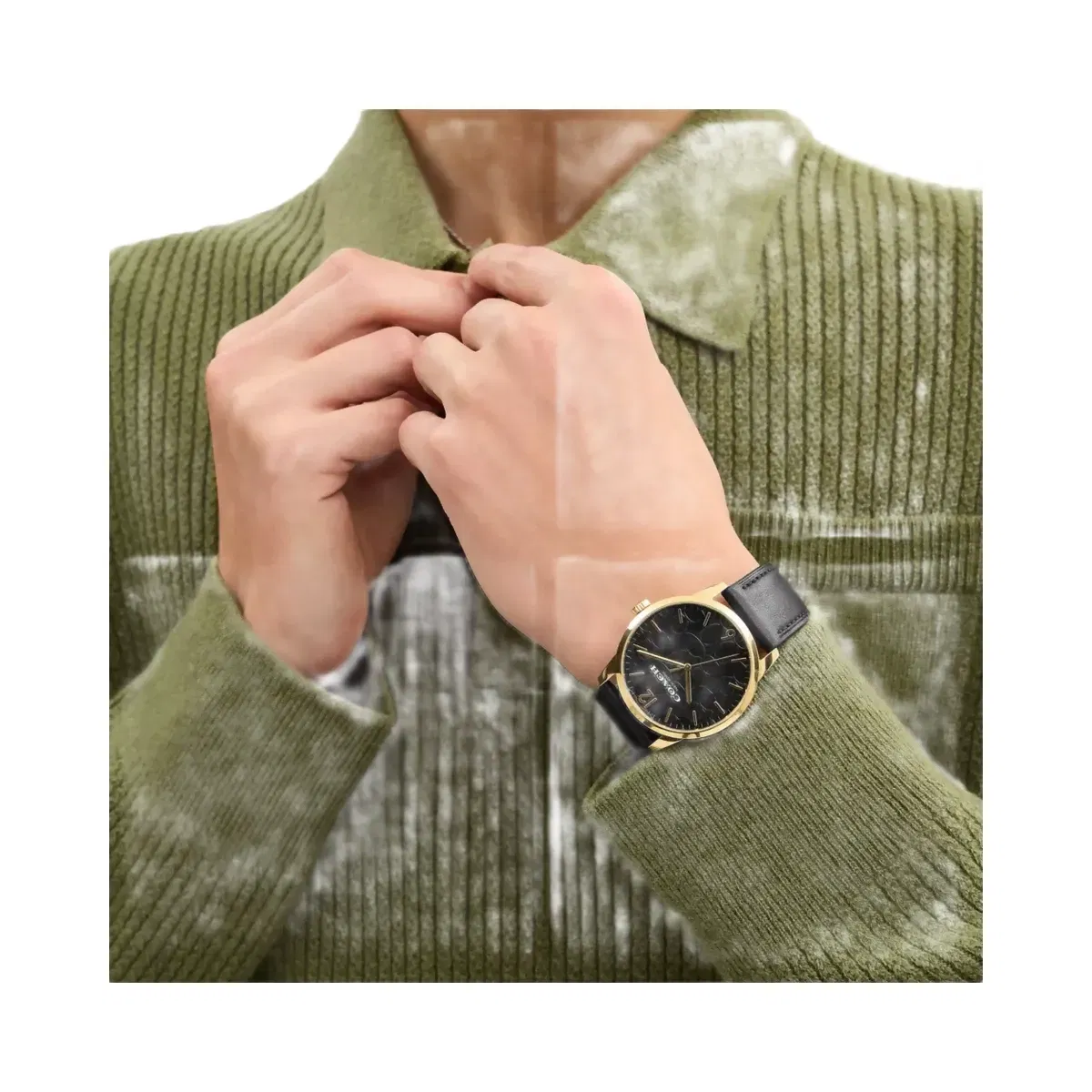 Coach Keane Watch Gift Set, 39 Mm in Gold Black