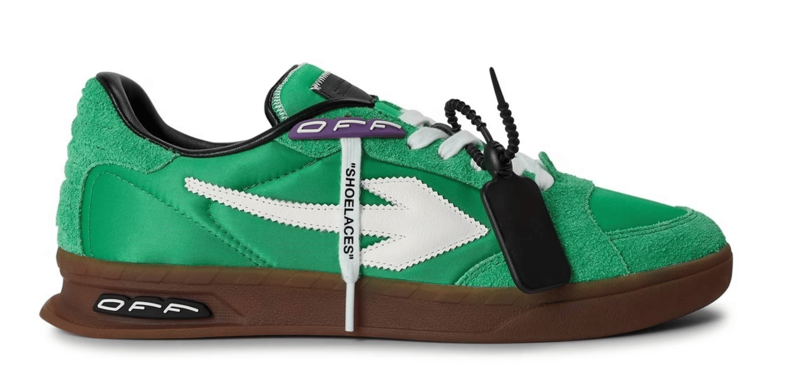Off White End Of Play Sneakers Mens Green/ White