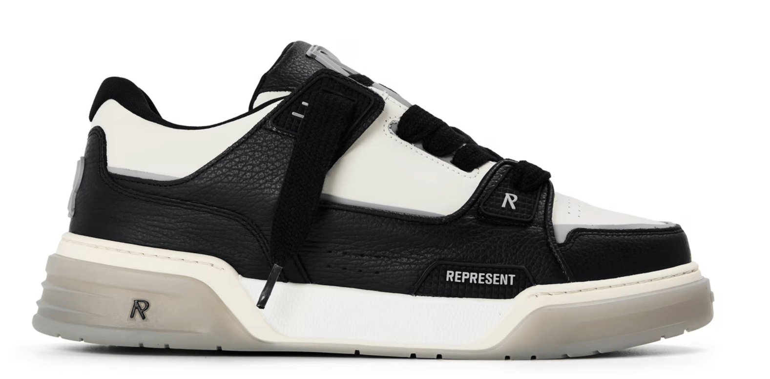 Represent Men's Low-Top Trainers Black/Vnt White