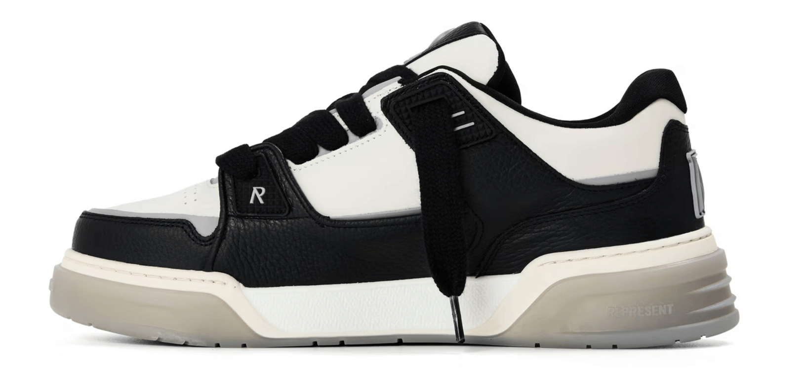 Represent Men's Low-Top Trainers Black/Vnt White