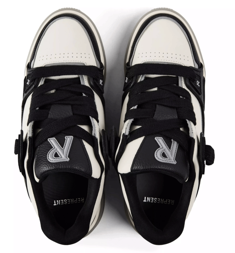 Represent Men's Low-Top Trainers Black/Vnt White