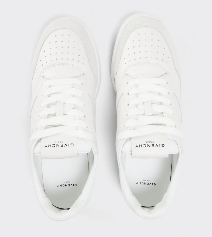 GIVENCHY Men's GIV Yard Court Low-Top Trainers White
