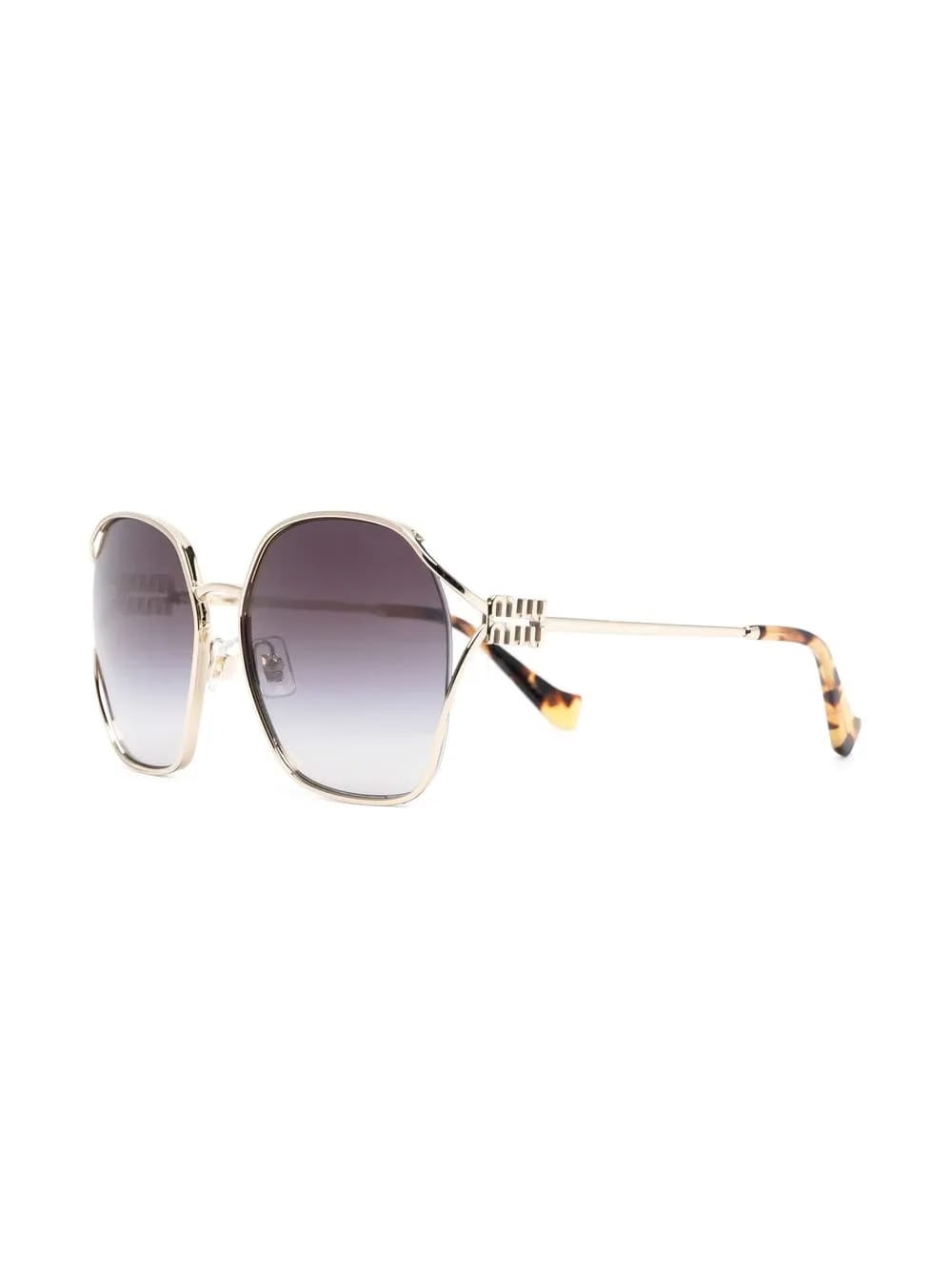 oversized-frame gradient-lense sunglasses