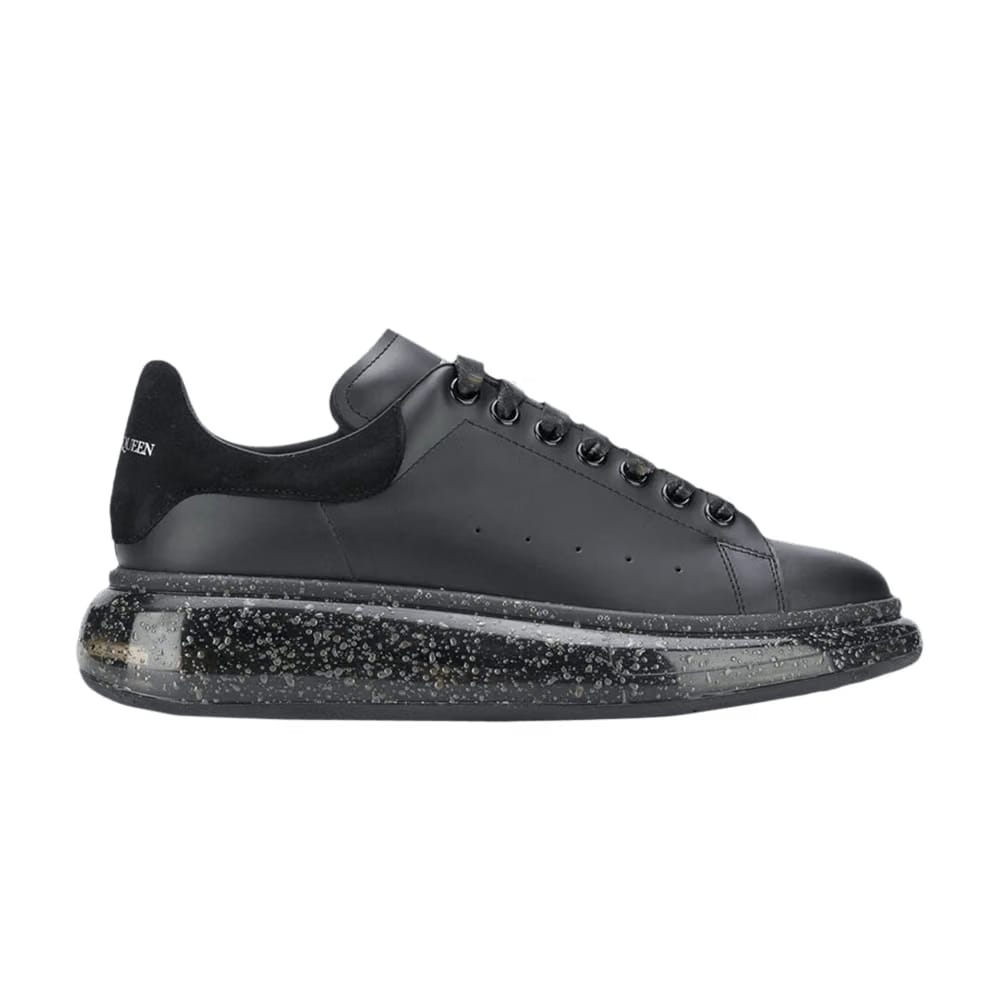 Alexander McQueen Wmns Oversized Sneaker 'Clear Sole - Black Grey Speckled'