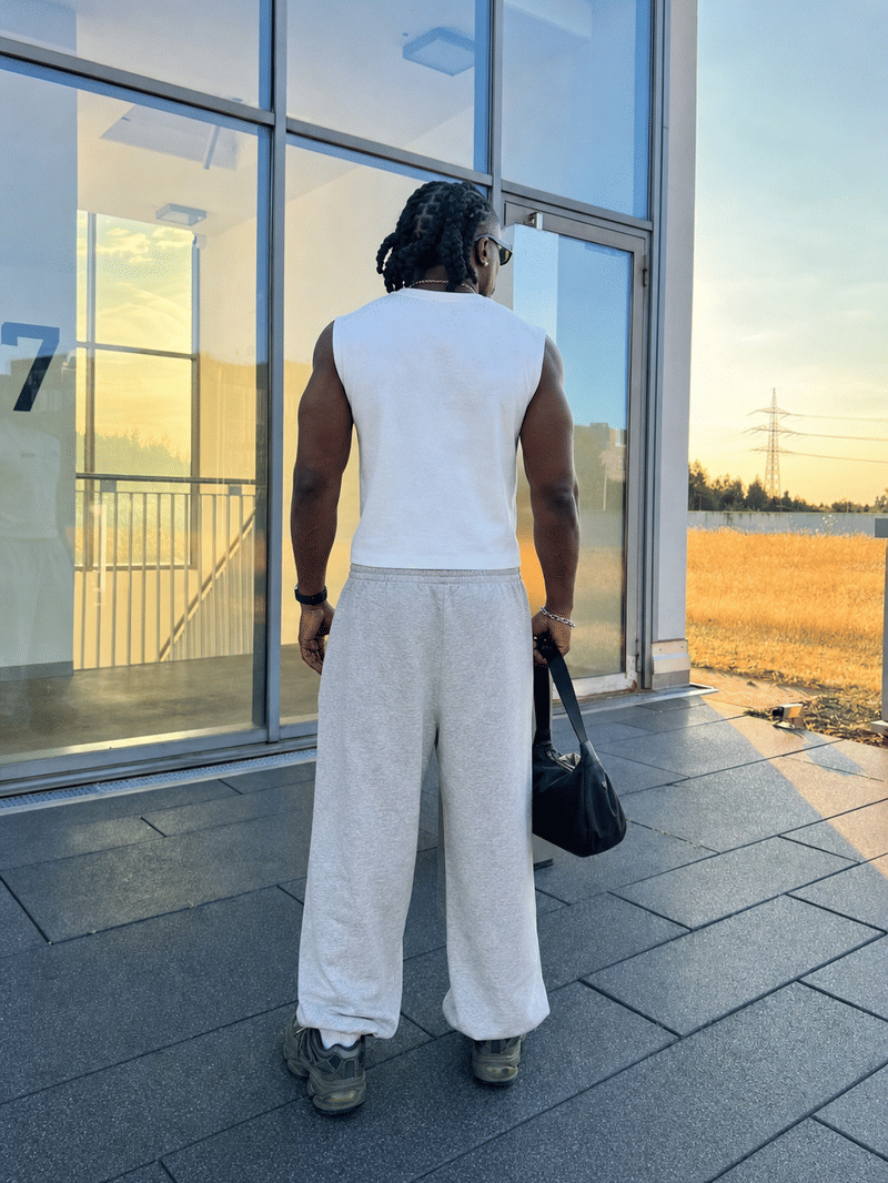 Myugen Spider Mark Baggy Sweatpants Grey [Limited Edition]