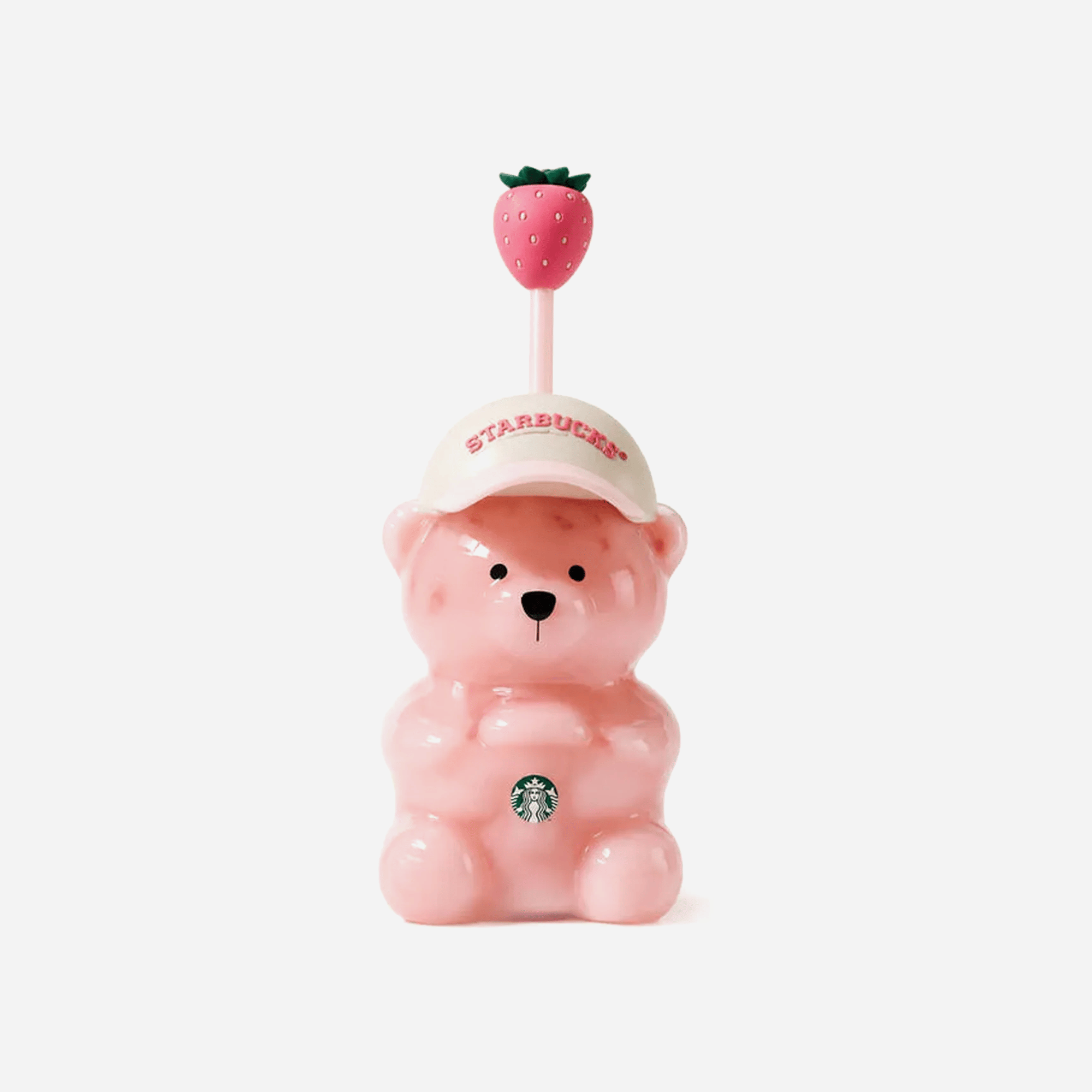 Starbucks Pink Bearista Glass Tumbler Cup
