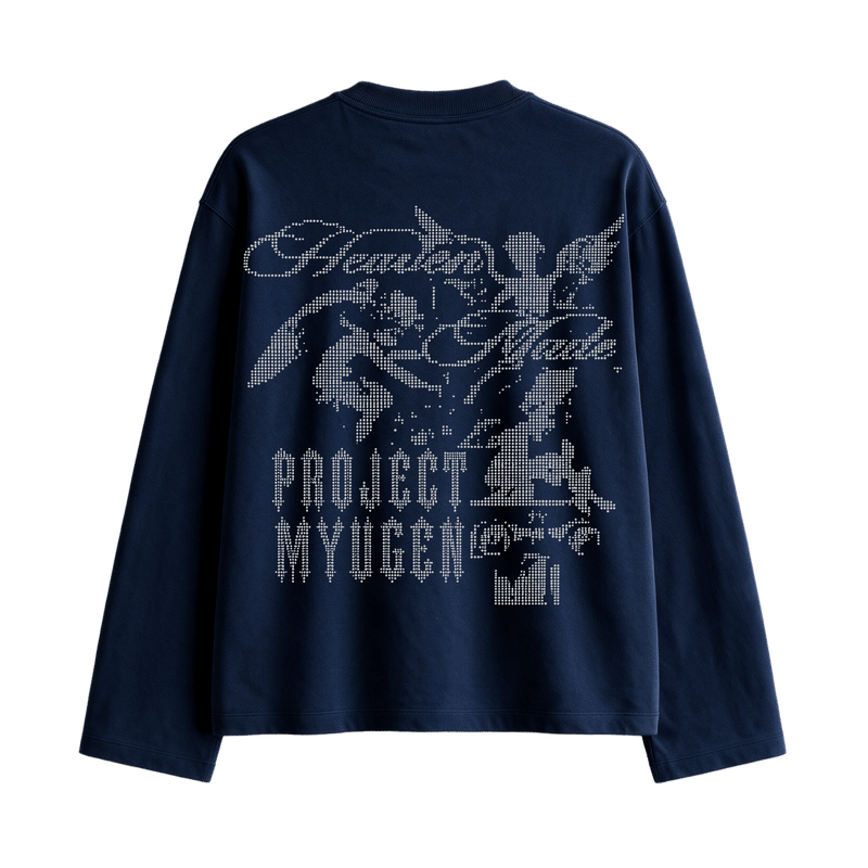 Myugen Heaven Made Full Sleeve T-Shirt Navy