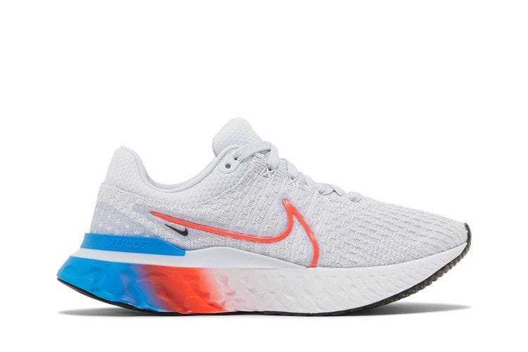 Women's React Infinity Run Flyknit 3 'Grey Bright Crimson'