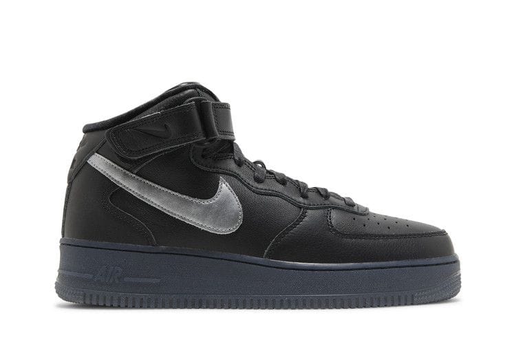 Men's Air Force 1 Mid Premium 'Black Metallic Silver'