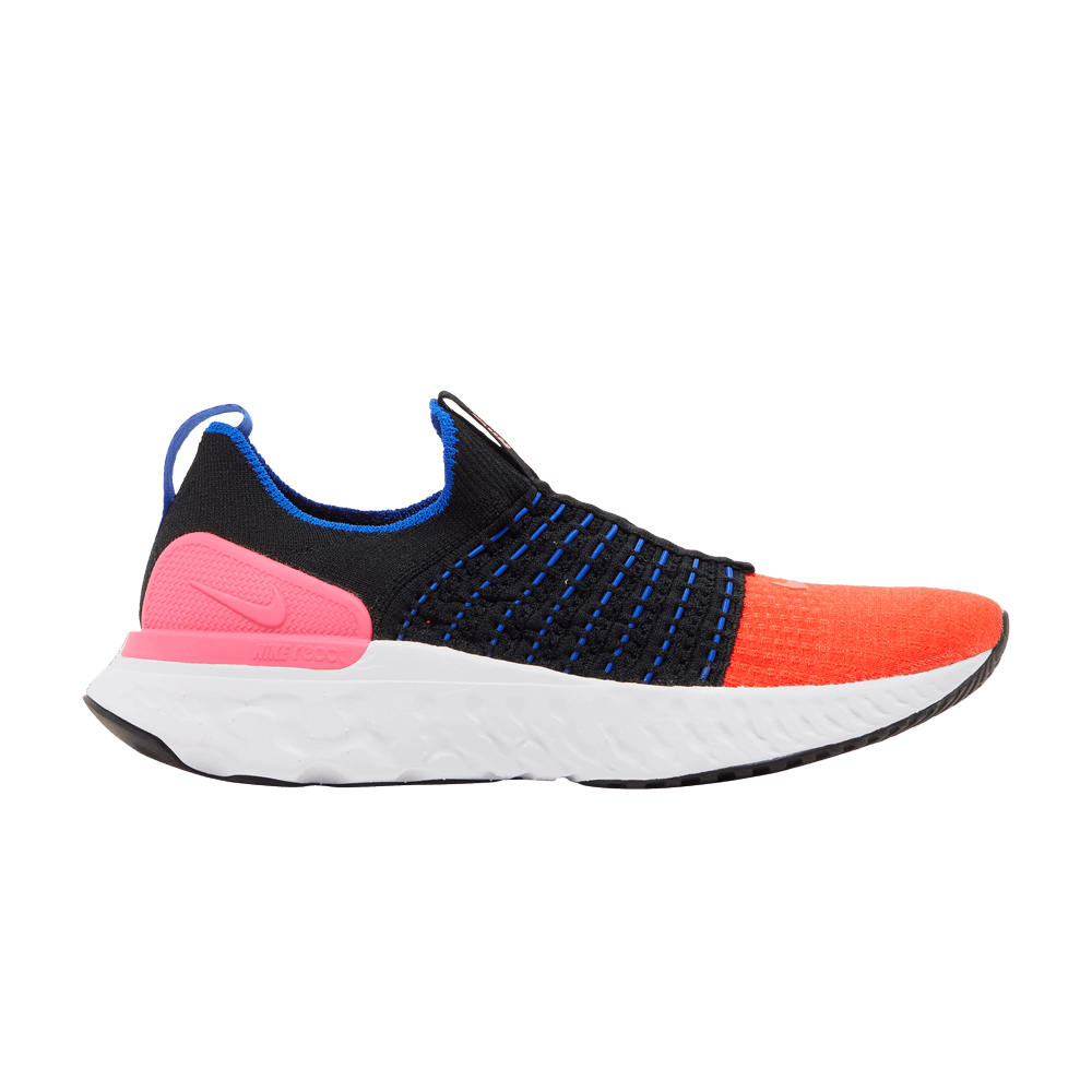 Women's React Phantom Run Flyknit 2 'Black Bright Crimson'