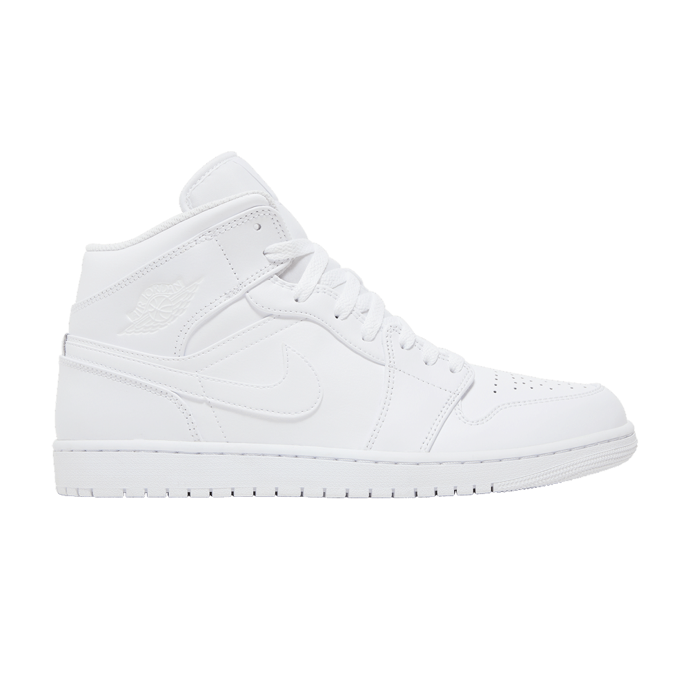 Men's Air Jordan 1 Mid 'Triple White'