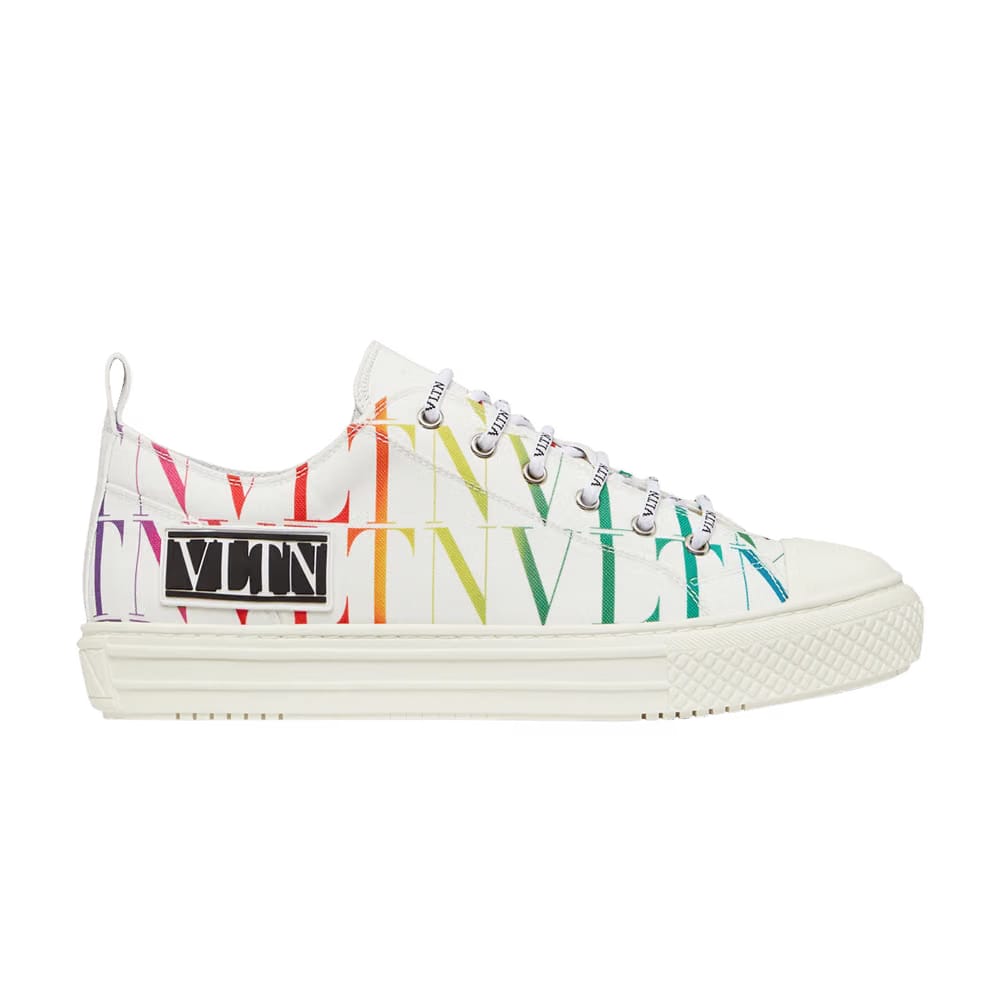Valentino Giggies Low VLTN Times Allover Print - White Multi
