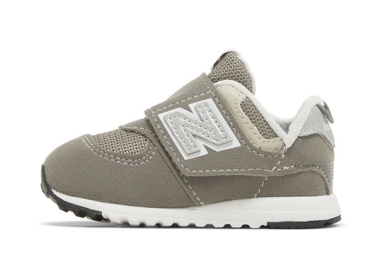 574 New-B Hook & Loop Toddler 'Rain Cloud Silver Metallic'