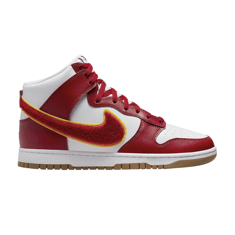 Men's Dunk High 'Chenille Swoosh - Gym Red'