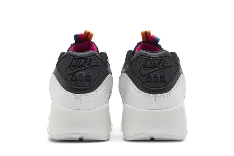 Air Max 90 Leather SE GS 'Off Noir Metallic Pewter'