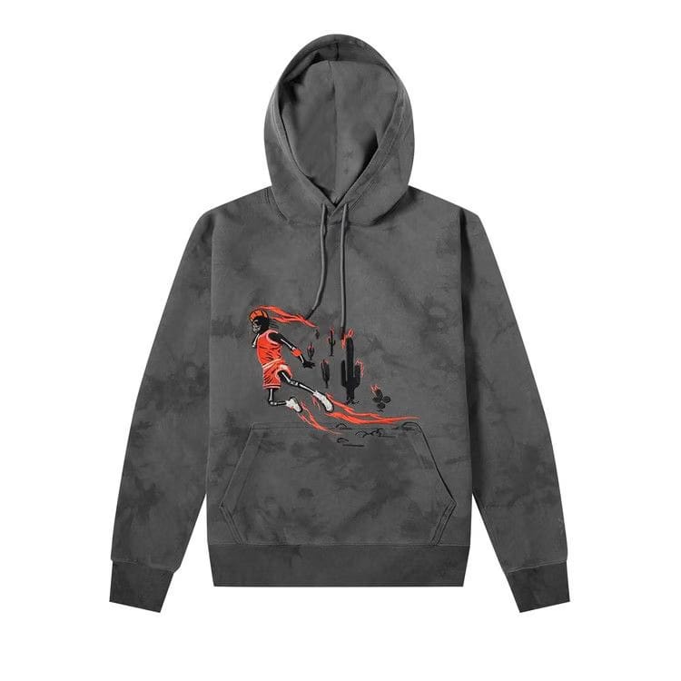 Cactus Jack by Travis Scott x Air Jordan Washed Suede Hoodie Iron Grey