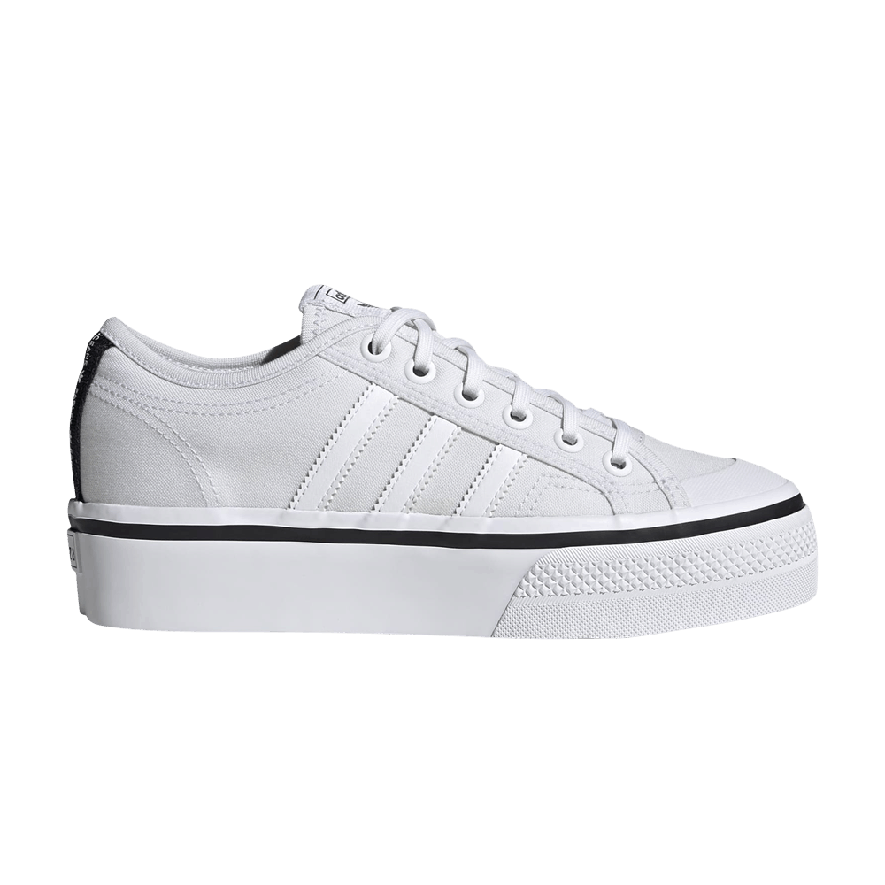 Women's Nizza Platform 'White Black'