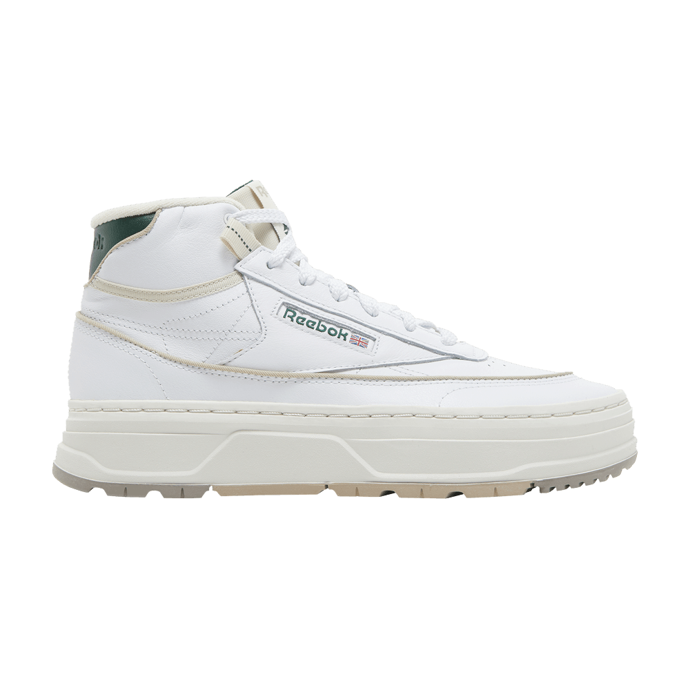 Women's Club C Geo Mid 'White Dark Green'