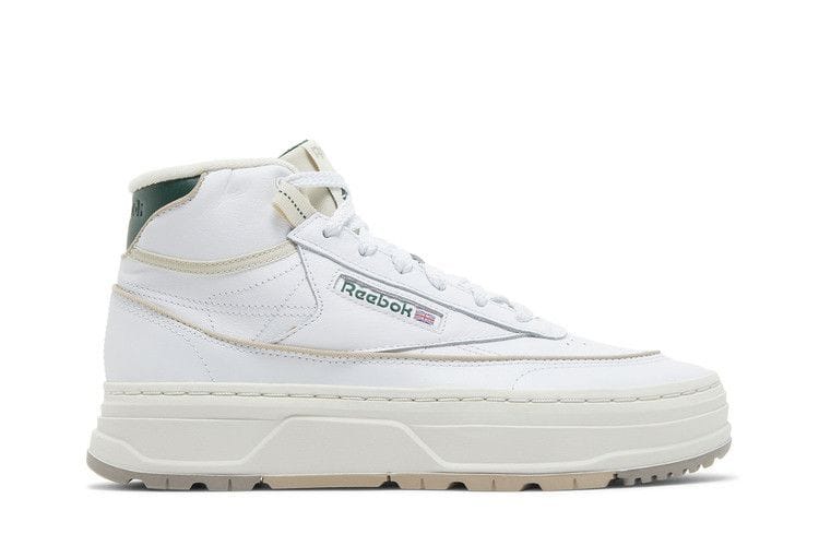 Women's Club C Geo Mid 'White Dark Green'