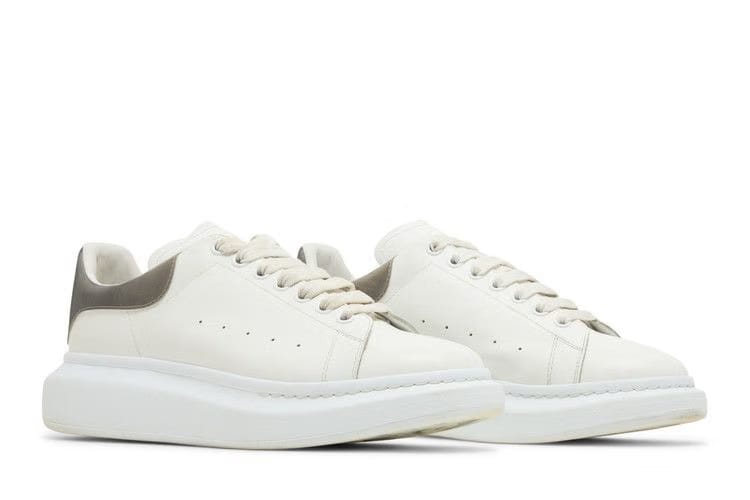 Alexander McQueen Oversized Sneaker White Metallic Platinum