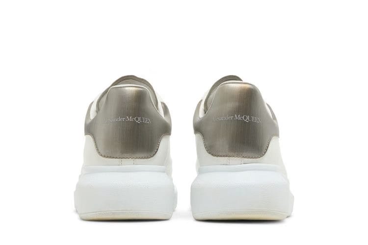 Alexander McQueen Oversized Sneaker White Metallic Platinum