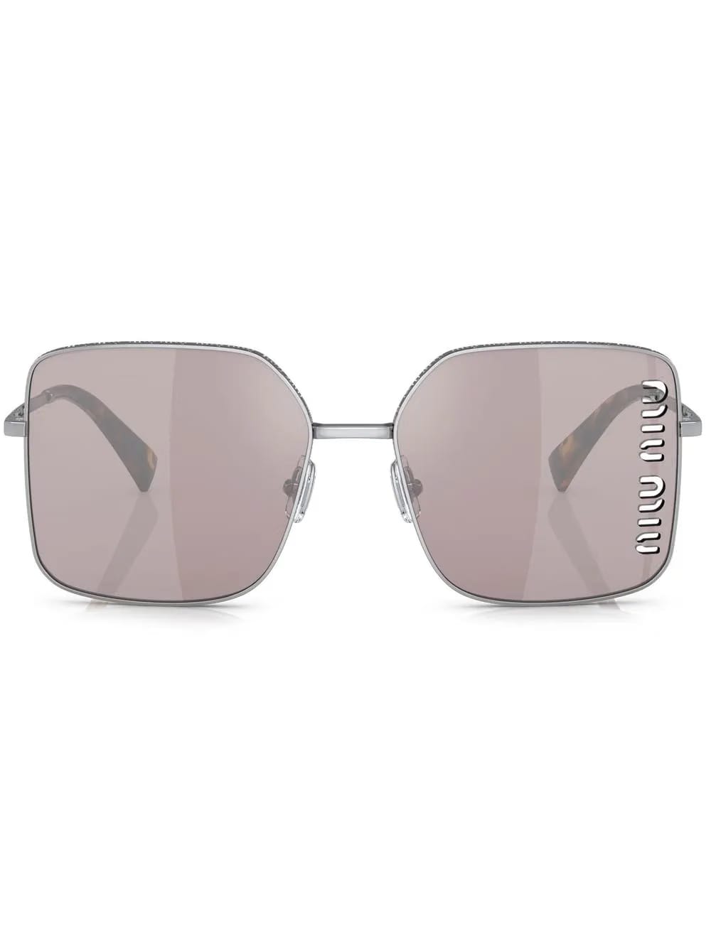 square laser-cut lens sunglasses