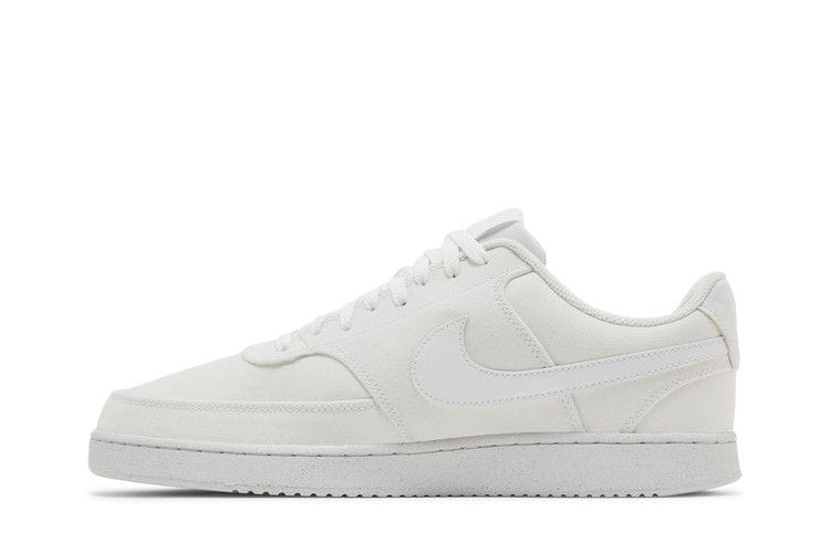 Men's Court Vision Low Canvas Next Nature 'Triple White'