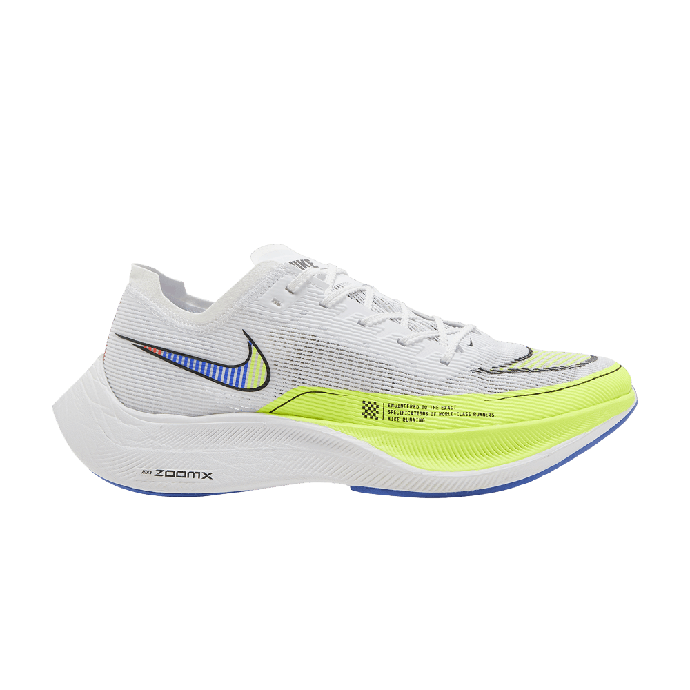 Men's ZoomX Vaporfly Next% 2 'White Volt Racer Blue'