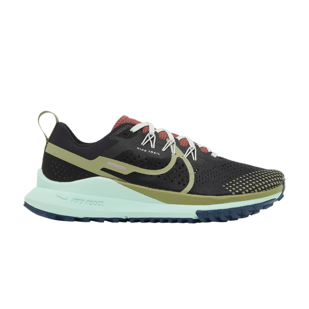 Women's React Pegasus Trail 4 'Black Alligator Mint'