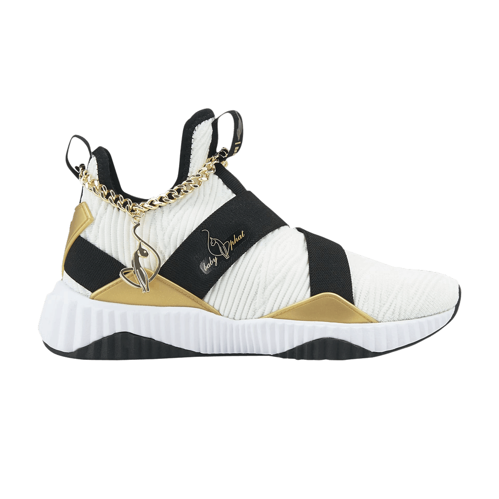 Women's Baby Phat x Defy Mid 'White Black Gold'
