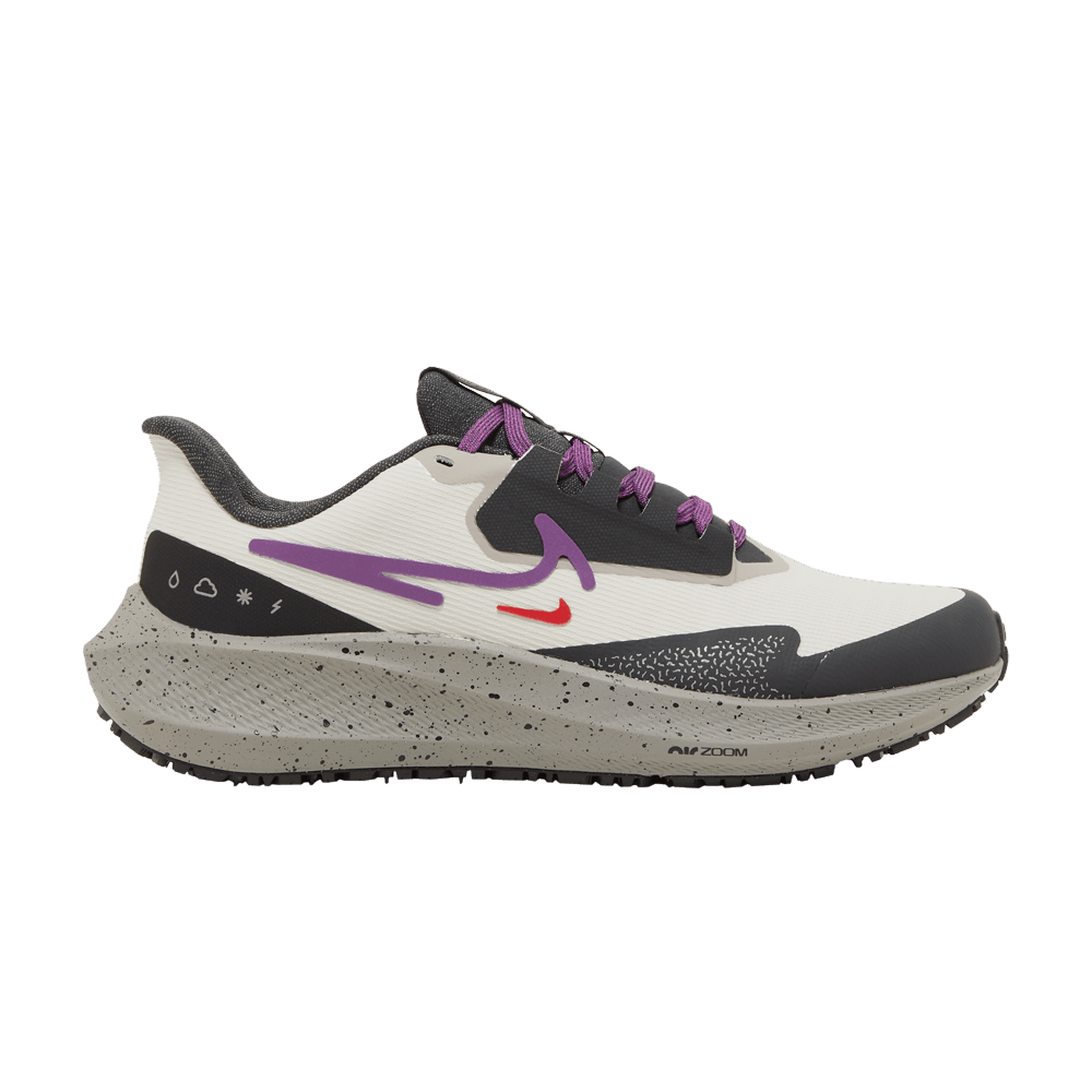 Women's Air Zoom Pegasus 39 Shield 'Light Bone Vivid Purple'