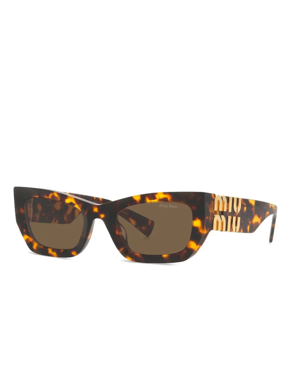 angular tortoiseshell sunglasses