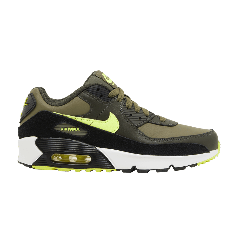 Air Max 90 Leather GS 'Medium Olive Volt'