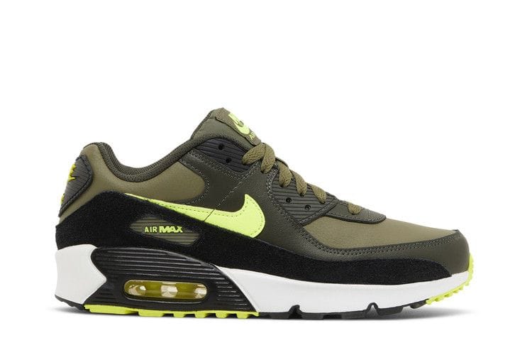 Air Max 90 Leather GS 'Medium Olive Volt'