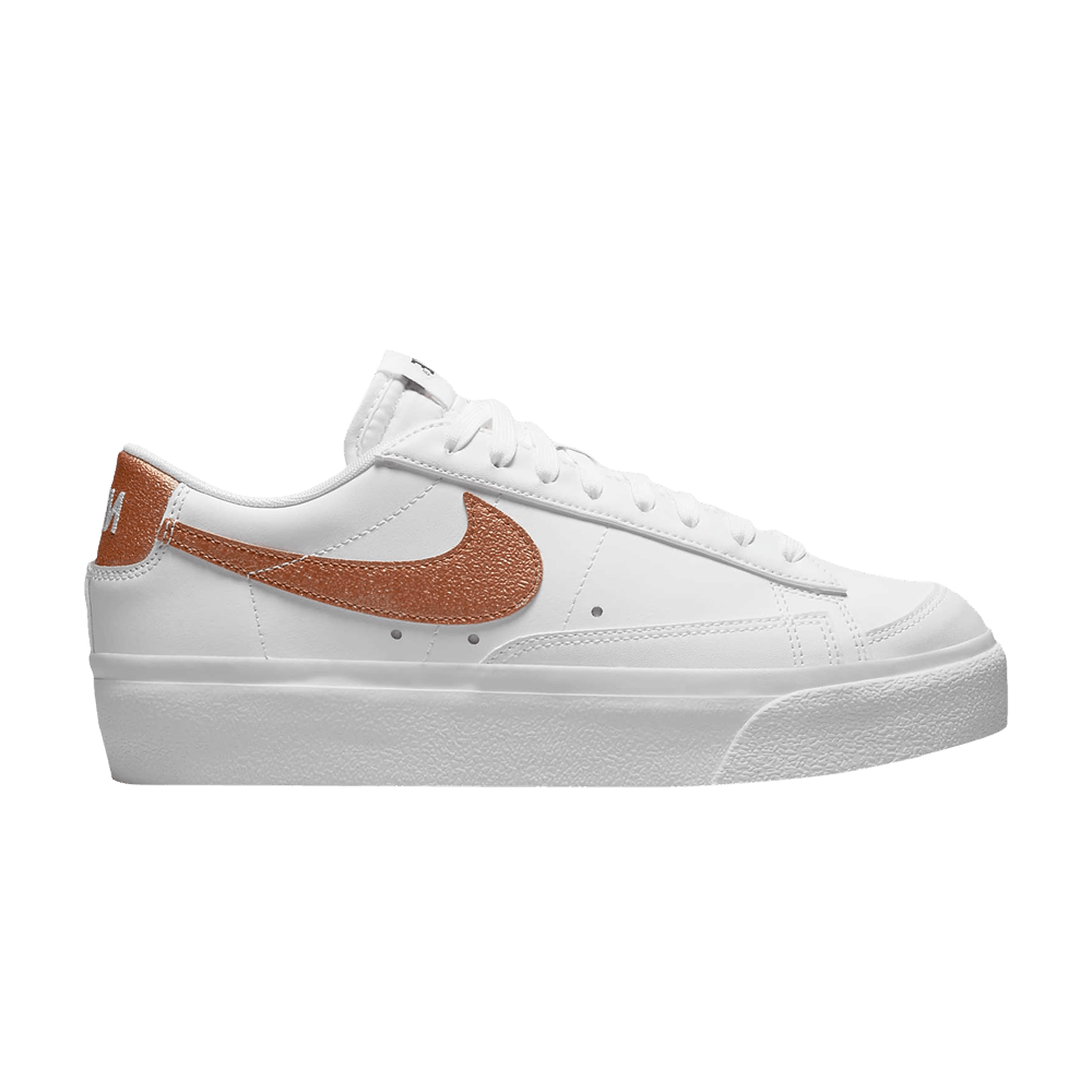 Women's Blazer Low Platform 'White Metallic Copper'